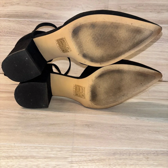 Aldo Elegant Black Ankle Strap Heels - Picture 8 of 8